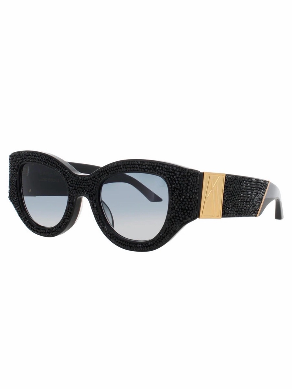 New Anna Karin Karlsson Lucky Goes To Vegas Black Crystal Sunglasses Authentic